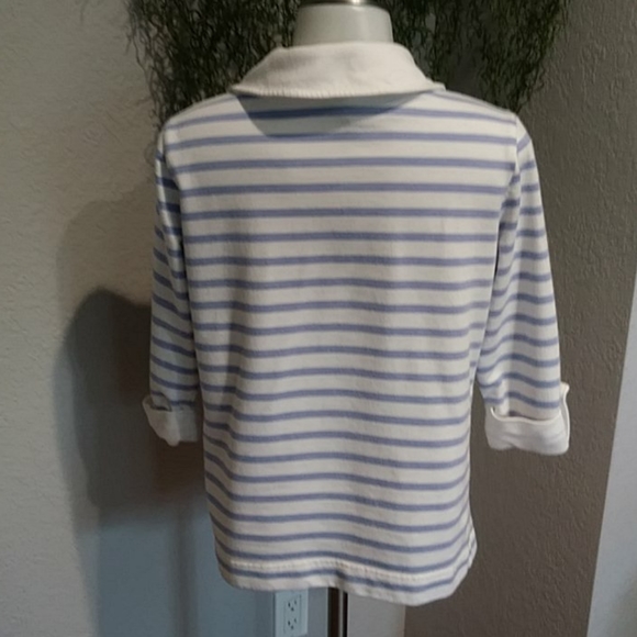 KAREN SCOTT Zip-Up in Stripes - Picture 5 of 10